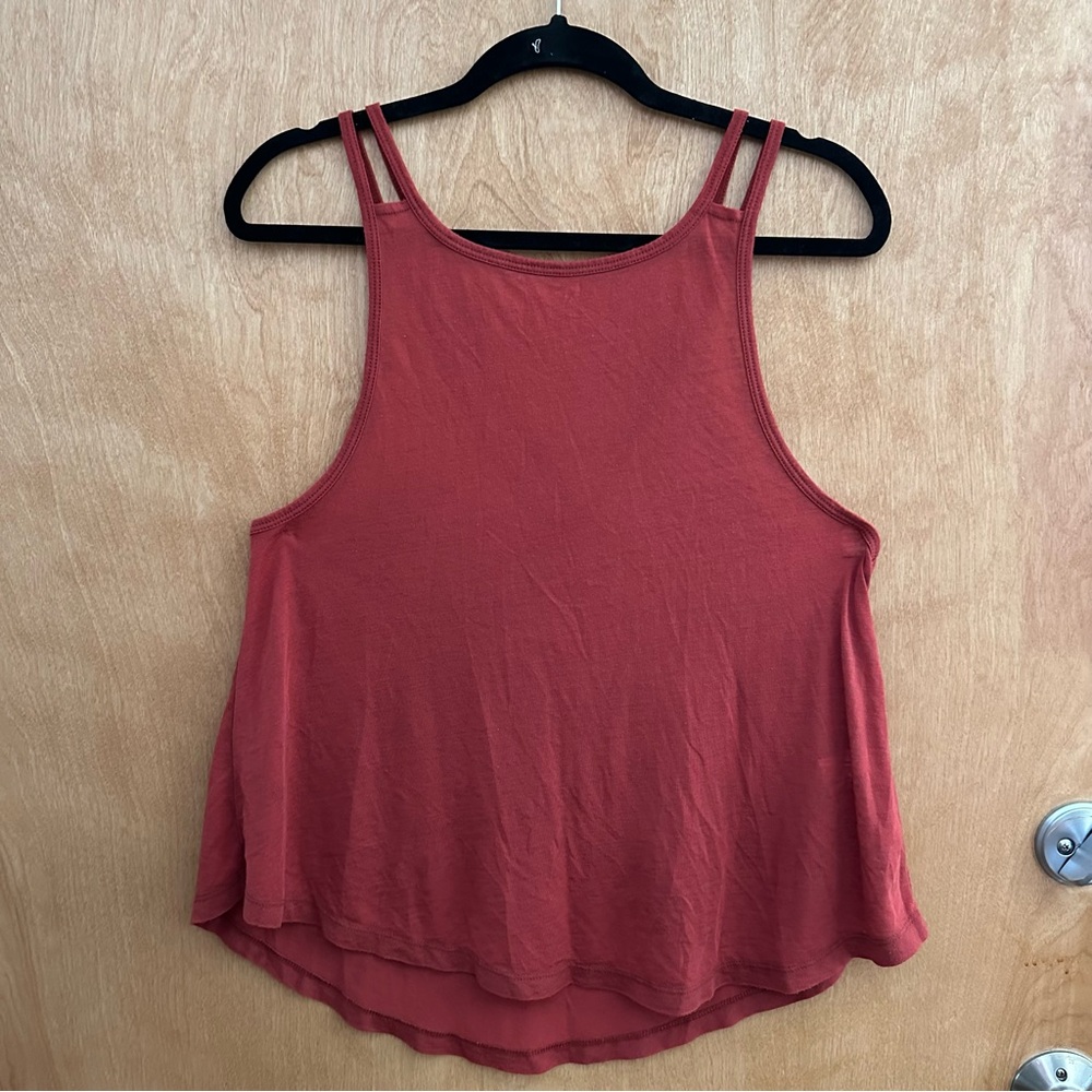 Beyond Yoga Double Strap Rust Tank Top